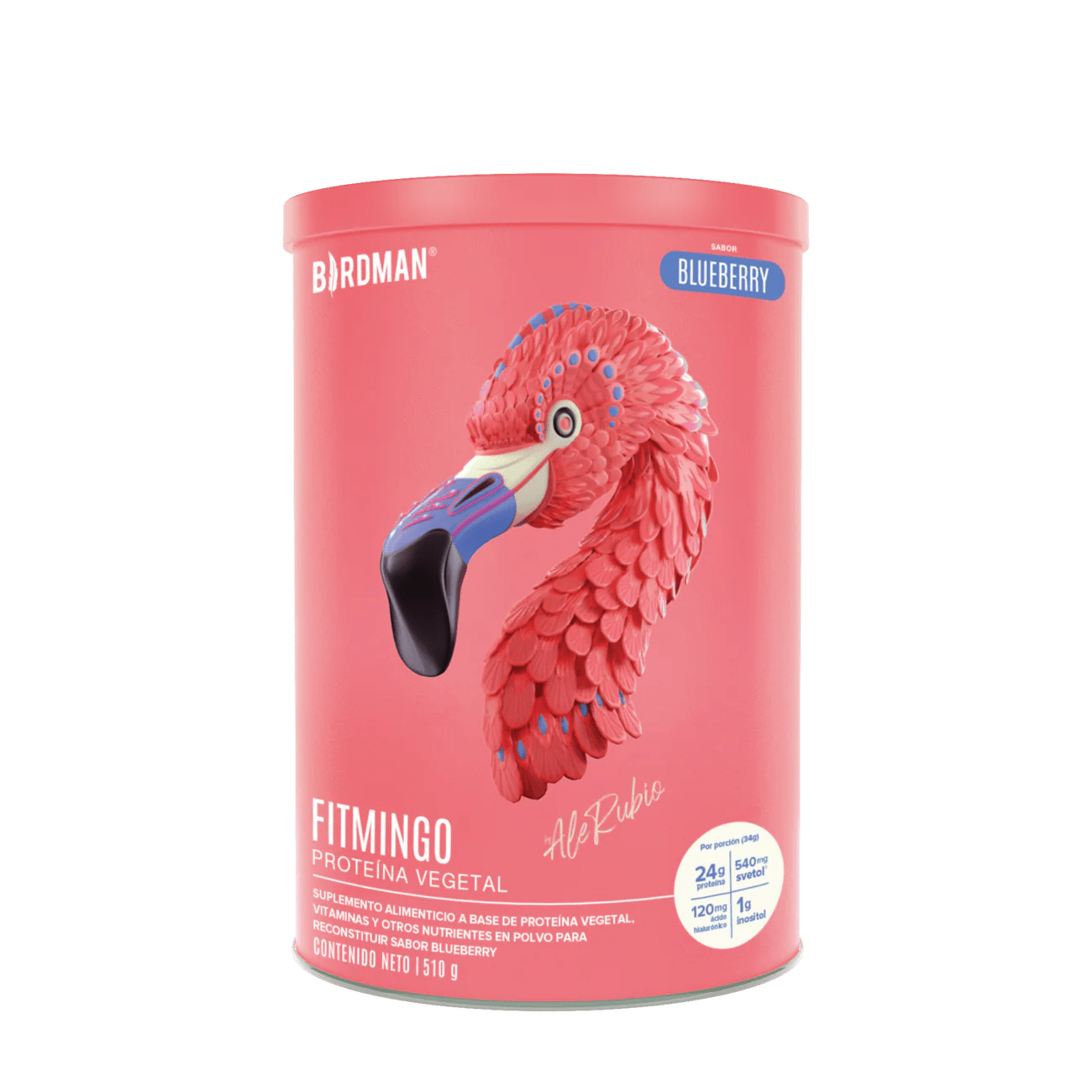 Birdman Fitmingo Proteína Vegetal 510 gramos Blueberry 7503037273360