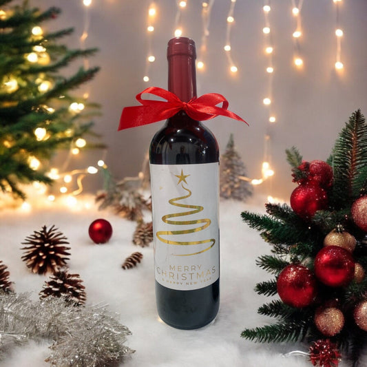 Botella de vino tinto personalizada