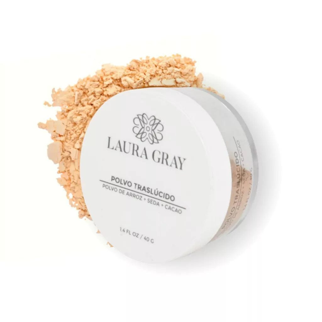 Maquillaje a base Polvo de Arroz, Seda y cacao (Medio) by LAURA GRAY