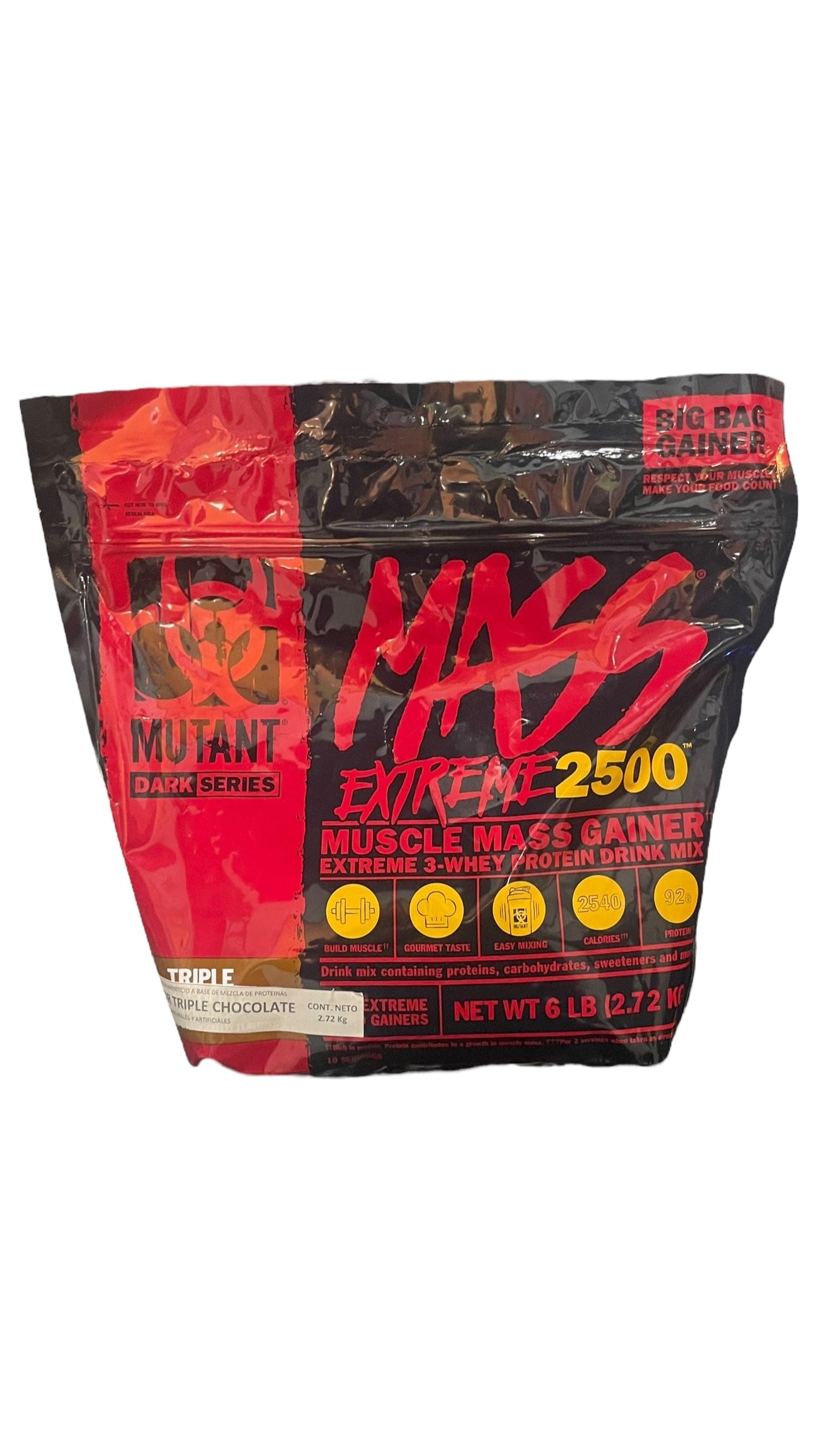 Mutant mass extreme ganador 10 servicios sabor Triple Chocolate 811662029496