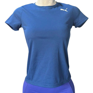 PUMA Playera Basic Running Tee - Mujer Azul / S 4063698755610