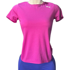 PUMA Playera Basic Running Tee - Mujer Fucsia / S 4064537038161