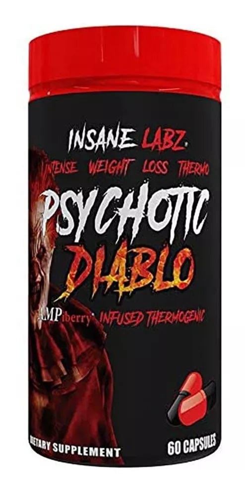 Termogénico Psychotic Diablo Insane Labz 60 Cápsulas Sabor Sin sabor 040232228988