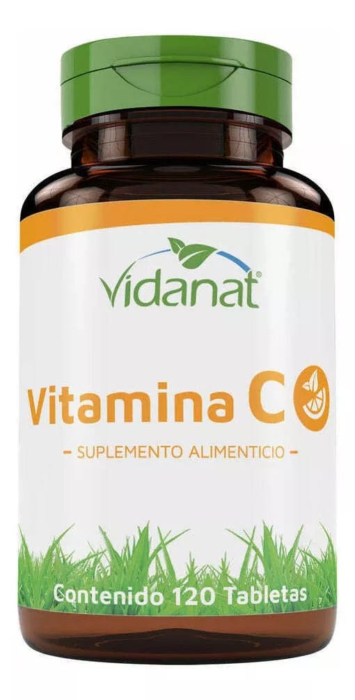 Vitamina C 120 Tabletas Vidanat Sin sabor 7501060807002